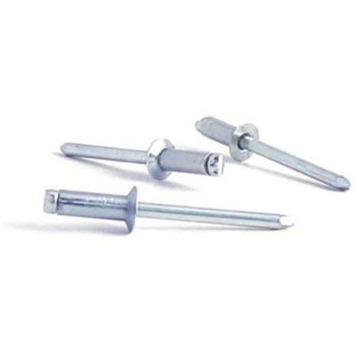 Рекомендуем купить Заклепка вытяжная открытая 5x18 с потайным бортом, алюминий / оц. сталь