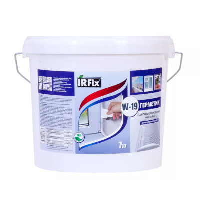 Рекомендуем купить Герметик акриловый пароизоляционный IRFix W19, 7 кг