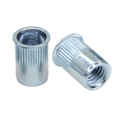 Рекомендуем купить Заклепка М12x23 с внутренней резьбой, насечками и цилиндрическим бортом, алюминий