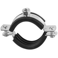 Купить хомут сантехнический 4 3/4" (120-129 мм) с резиновым профилем и гайкой м10 оптом | ПРОТОРГ