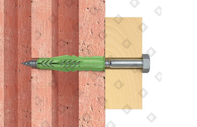 Универсальный эко дюбель Fischer UX 12x70 GREEN K NV, упаковка блистер  4 шт - №4