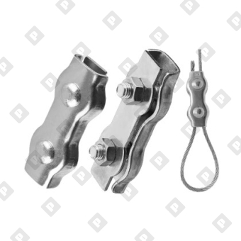 Зажим DUPLEX ART 8284 для троса Ø4мм, нерж. сталь А4 - №3