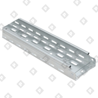 Лоток кабельный перфорированный 100x50x0,7 мм, оц. сталь - №1