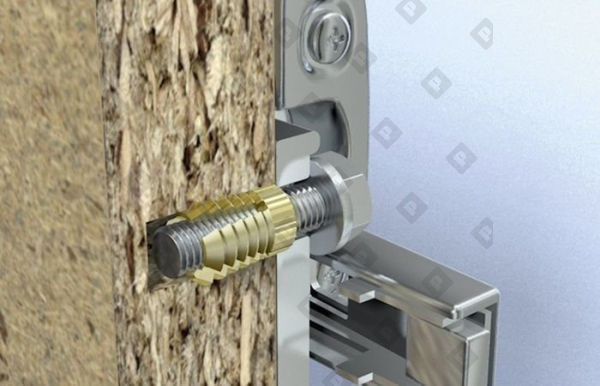 Дюбель fischer PA 4 M 6/7.5 для тонких плит, латунь - №2