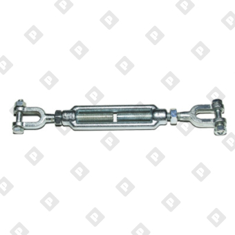 Талреп грузовой открытый с контргайками 1 1/4" x 24" вилка-вилка 6,84 т, оц. сталь - №3