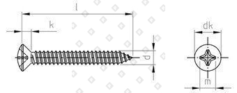 DIN 7983 A4 C 4,8X55 H - №4