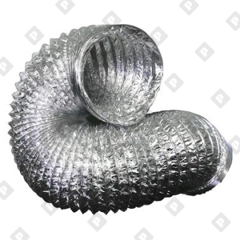 Гибкий воздуховод неизолированный Ø127 мм, алюминиевая фольга - №1