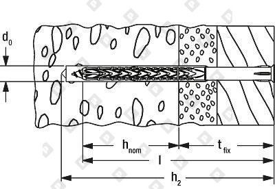 Фасадный дюбель fischer SXRL 10x100 T с потайным шурупом - №5