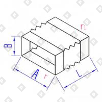 Мягкая вставка прямоугольного сечения - №1