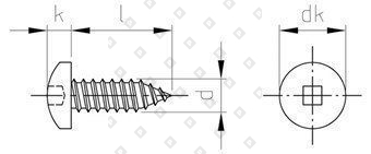 DIN 7981 A2 C 4,8X100 SQ2 - №4