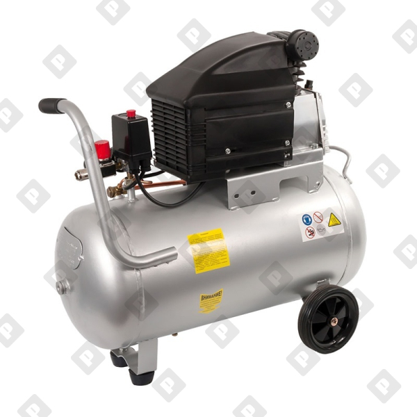 Компрессор 50 л QE 770-254 VENTO-50 280 л/мин, 2,5 л.с, 8бар масляный - №3