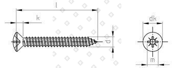 DIN 7983 A2 C 5,5X50 Z - №4