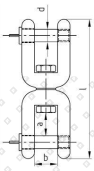  Вертлюг Art. 8256 вилка-вилка 13мм, нерж. сталь A4 - №3
