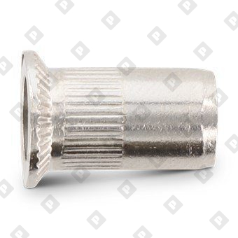 Заклепка-гайка ART 1023 M8x19 с потайным бортиком, с насечками, нерж. сталь А2 - №2