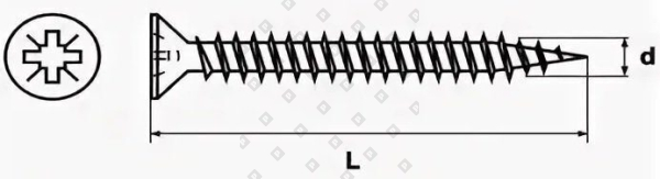 4.5x30 POZI оцинкованный - №2