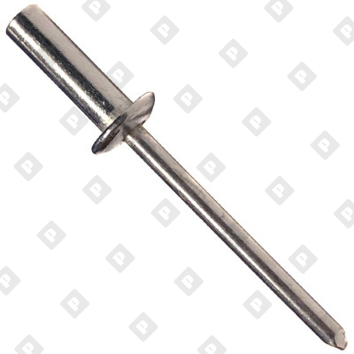 Заклепка вытяжная закрытая 4x8 со стандартным бортом, нерж. сталь A2 / нерж. сталь A2 - №1
