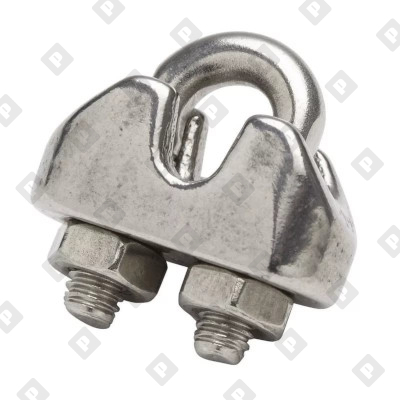 Зажим DIN 1142 усиленный для троса Ø40мм, оц. сталь - №1