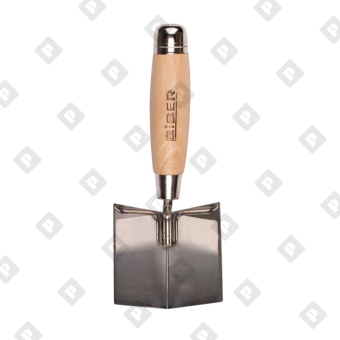 Кельма угловая Biber 35421 80х60х60 мм для внутренних углов - №1