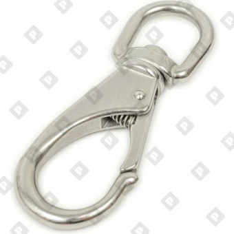 Карабин зацепной с вертлюгом ART 8257 11 мм, нерж. сталь A4 - №3