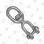 Вертлюг 6мм петля-вилка, оц. сталь