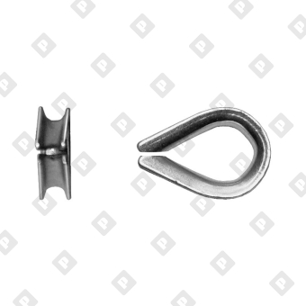 Коуш DIN 6899 для троса Ø22мм - №3