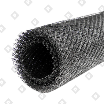 Сетка ЦПВС 40х0,7х0,5 мм оцинкованная (ячейки 20х20 мм) (1х10 м) - №1