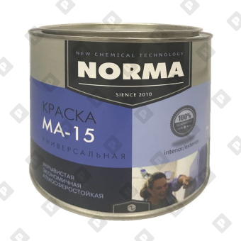 Краска масляная Novocolor МА-15 ГОСТ-71 красная (2 кг) - №1