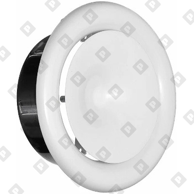 Круглый металлический потолочный диффузор Ø160 мм приточный - №1