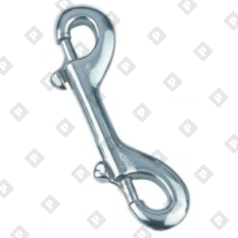 Карабин двухсторонний с задвижной защелкой ART 8416 115 мм, нерж. сталь A4 - №1