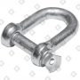 Скоба такелажная прямая Ø38 мм, оц. сталь