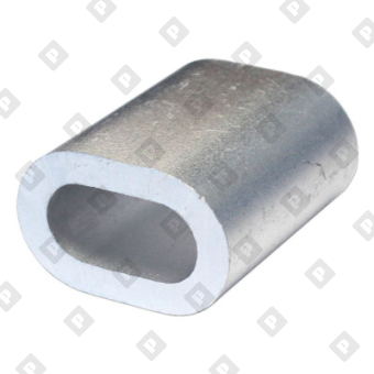 Зажим DIN 3093 для троса Ø4мм, алюминиевый - №4