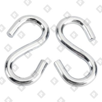 Крючок S-образный 10 мм, оц. сталь - №3