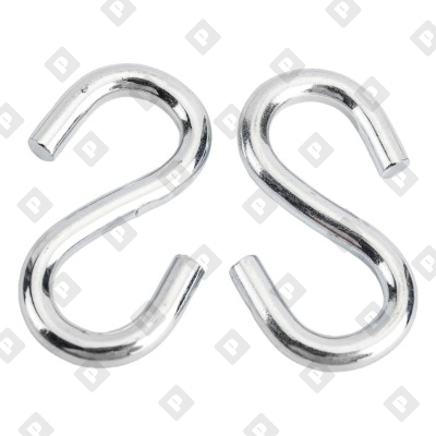 Крючок S-образный 9 мм, оц. сталь - №3