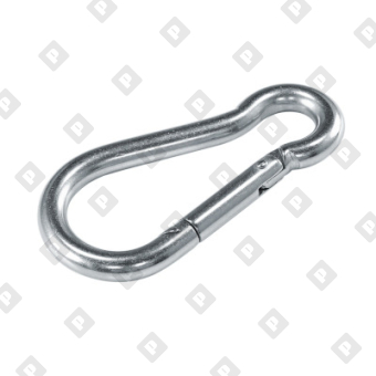 Карабин пожарный din 5299С 14x180, оц. сталь - №1