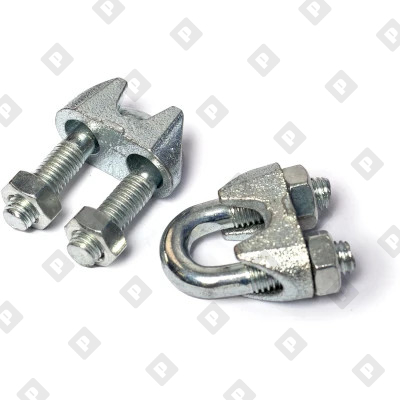 Зажим DIN 741 для троса Ø30мм, оц. сталь - №3